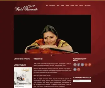 Kalaramnath.com(Maestro Kala Ramnath with her 'Singing Violin') Screenshot