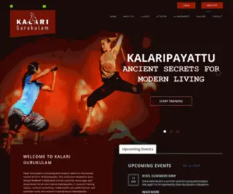 Kalaripayattu.org(Kalari Gurukulam) Screenshot