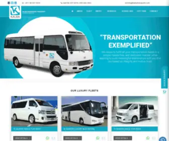 Kalbatransports.com(Best Bus rental service in Dubai) Screenshot