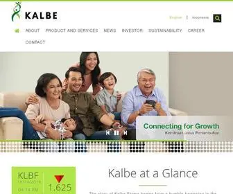 Kalbe.co.id(Kalbe Corporate) Screenshot