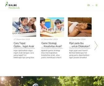 Kalbenutritionals.com(Kalbe Nutritionals) Screenshot