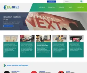 Kalblue.com(We are a graphics communication company) Screenshot