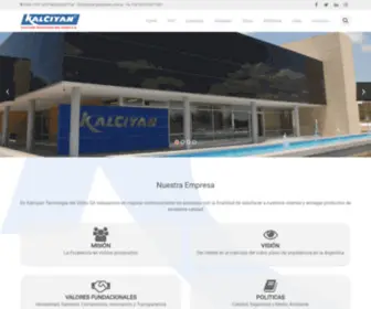 Kalciyan.com.ar(Tecnologia en vidrio) Screenshot