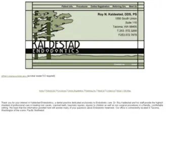 Kaldestadendo.com(ENDODONTICS by Dr) Screenshot