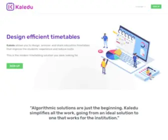 Kaledu.app(Algorithm Assisted Timetables) Screenshot