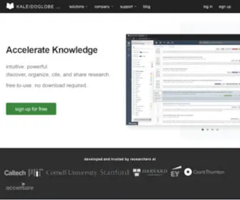 Kaleidoglobe.com(Knowledge Management) Screenshot