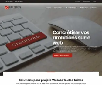 Kaleidos.ca(Création de site Web pour le Bas) Screenshot
