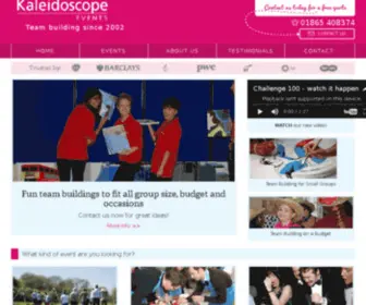 Kaleidoscope-Events.co.uk(Team Building Activities & Games) Screenshot