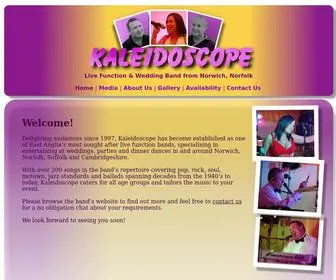 Kaleidoscopeband.co.uk(Kaleidoscopeband) Screenshot