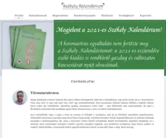 Kalendarium.ro(Hivatalos oldala Székely Kalendárium) Screenshot