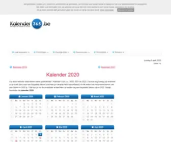 Kalender-365.be(Kalender 2020) Screenshot