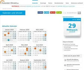 Kalender-Uhrzeit.de(Kalender) Screenshot