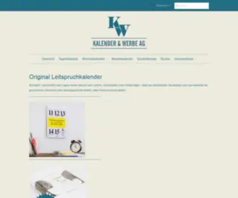 Kalender-Werbe.ch(Original Leitspruchkalender) Screenshot