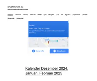 Kalender365.su(Kalender dalam bahasa Indonesia) Screenshot