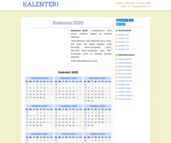 Kalenteri.org(KalenteriVuosikalenteri 2020 suomi) Screenshot