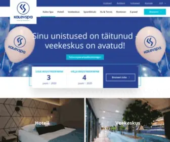 Kalevspa.ee(Kalev Spa Hotel Tallinn) Screenshot