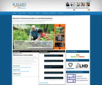 KalHD.org(Kansas Association of Local Health Departments) Screenshot