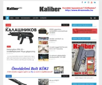 Kaliberinfo.hu(Ahol csak a szakmaiság számít) Screenshot