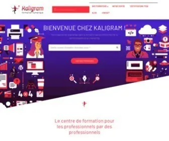Kaligram.com(Centre de formation numérique à Lille) Screenshot