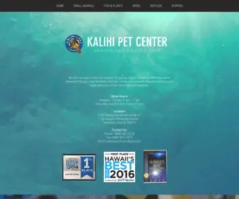 Kalihipets.com(Kalihi Pet Center) Screenshot