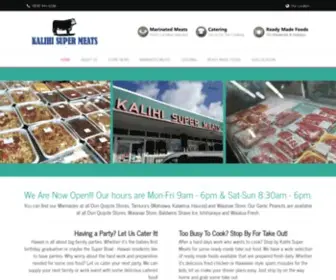 Kalihisupermeats.com(Kalihi Super Meats) Screenshot