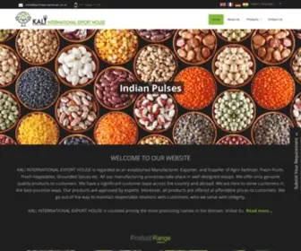 Kaliinternational.co.in(Mango Pickles Manufacturer exporter from Dhule India) Screenshot