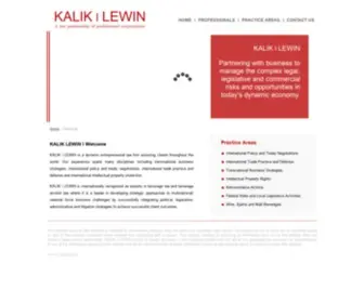 Kaliklewin.com(KALIK l LEWIN) Screenshot