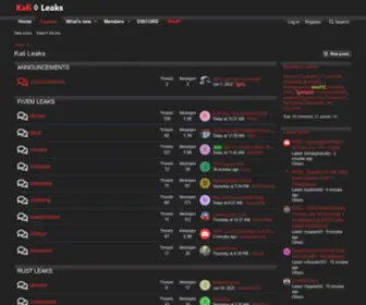 Kalileaks.com(Kali Leaks) Screenshot