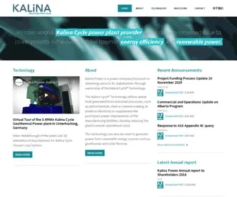 Kalinapower.com(Electricity from heat) Screenshot