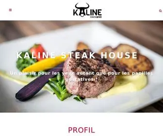 Kaline.ca(KALINE steak house) Screenshot