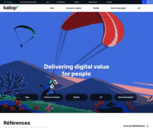 Kaliop.fr(Expert en solutions digitales web) Screenshot