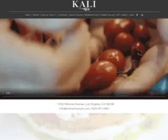 Kalirestaurant.com(Kali Restaurant) Screenshot