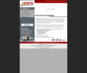 Kalispellelectric.com(Kalispell Electrical Contractor) Screenshot