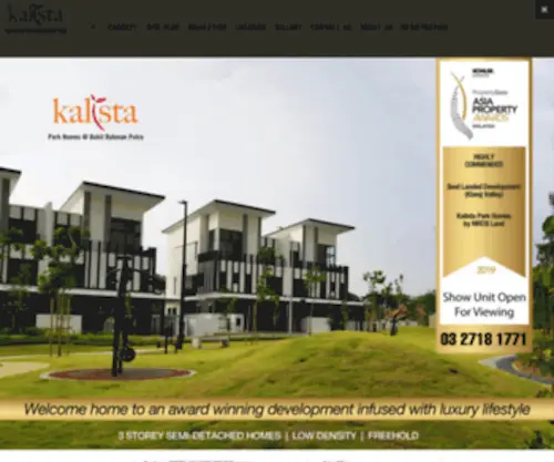 Kalista.com.my(Kalista Park Homes concept) Screenshot