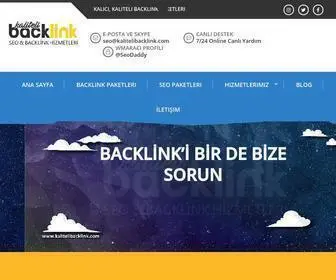 Kalitelibacklink.com(Backlink Paketleri ve SEO Paketleri) Screenshot