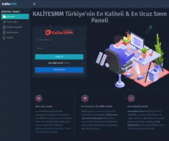 Kalitesmm.com(En Ucuz Smm Panel & Sosyal Medya Bayilik Paneli) Screenshot