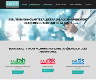 Kalitis.com(Amélioration de la performance dans le secteur de la santé) Screenshot