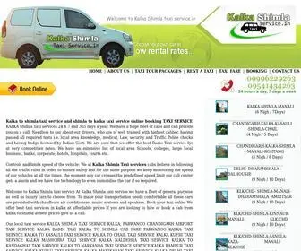 Kalkashimlataxiservice.in(Kalka Shimla Taxi Service) Screenshot