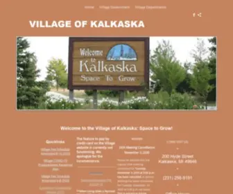 Kalkaskavillage.com(Home) Screenshot