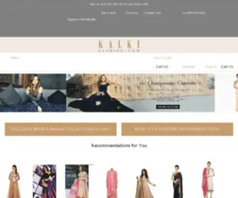 Kalkisarees.com(Buy Traditional Indian Clothing & Wedding Dresses for Women) Screenshot