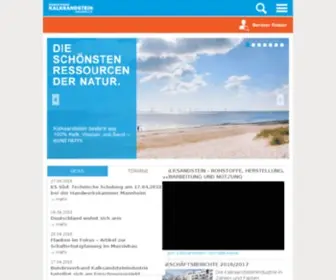 Kalksandstein.de(Offizielle Homepage des Bundesverband Kalksandsteinindustrie e.V) Screenshot