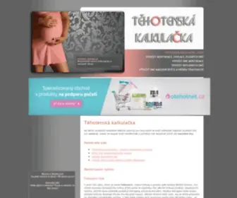 Kalkulacka-Tehotenska.cz(TĚHOTENSKÁ KALKULAČKA) Screenshot