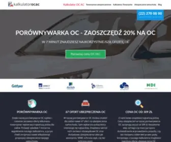 Kalkulator-OC-Ac.auto.pl(Porównywarka OC 67 ofert ubezpieczeń) Screenshot
