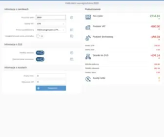 Kalkulatorb2B.pl(Kalkulator B2B. Aktualizacja pod Nowy Polski Ład 2022. Nowe funkcje i nowy wygląd) Screenshot