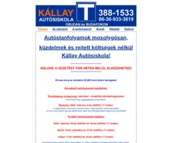 Kallayautosiskola.hu(KĂLLAY AUTĂSISKOLA) Screenshot