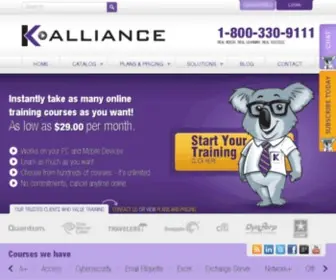 Kalliance.com(Online Computer Training Videos) Screenshot