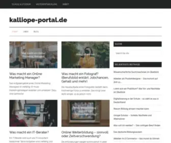 Kalliope-Portal.de(Wissen ist Macht) Screenshot