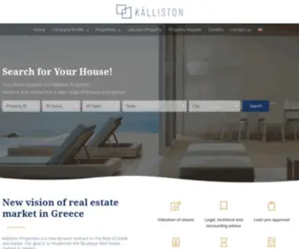 Kallistonproperties.com(Your dream property) Screenshot