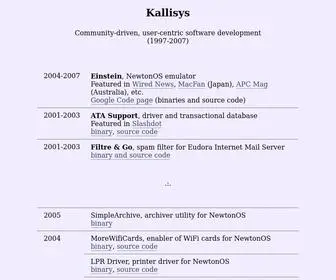 Kallisys.com(Kallisys Software) Screenshot