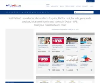 Kallivalli.com(UAE Classifieds) Screenshot